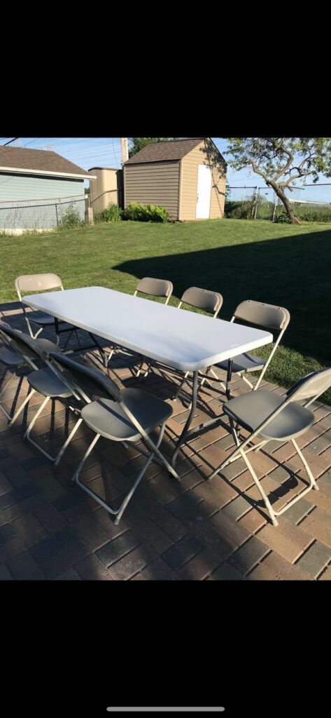 Folding Banquet Table 6′