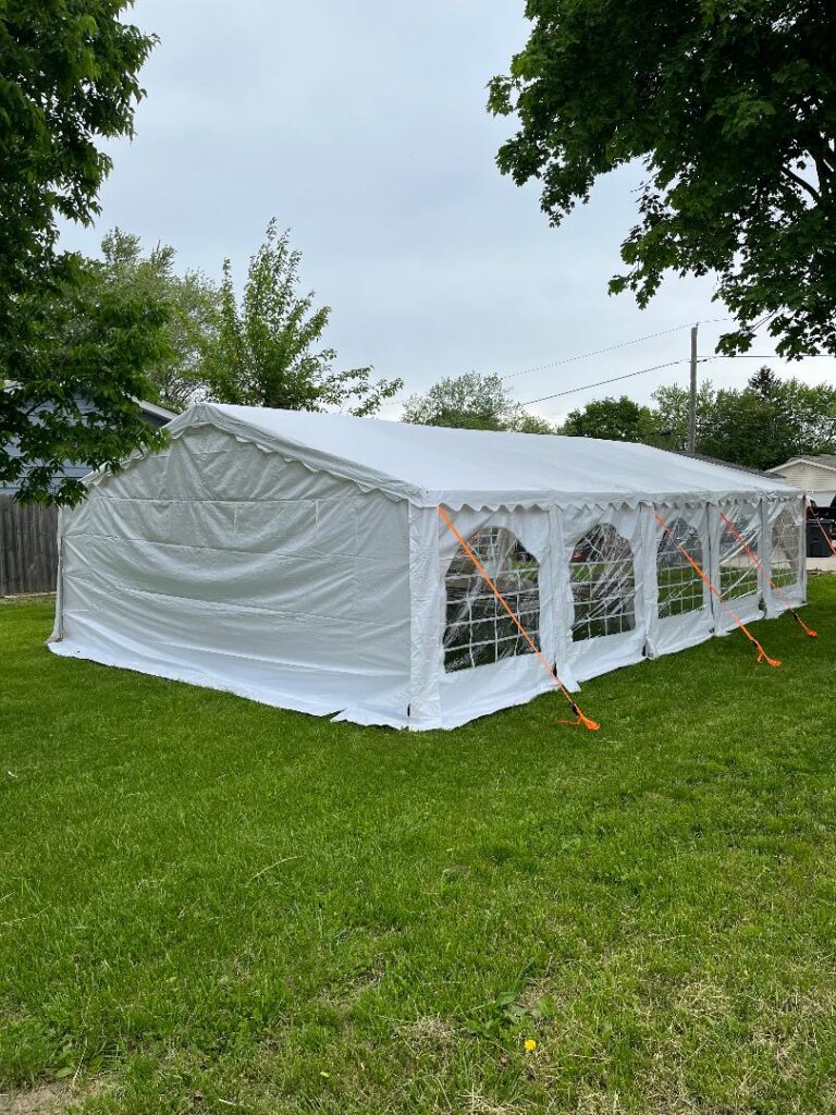 20 X 40 Frame Tent Top